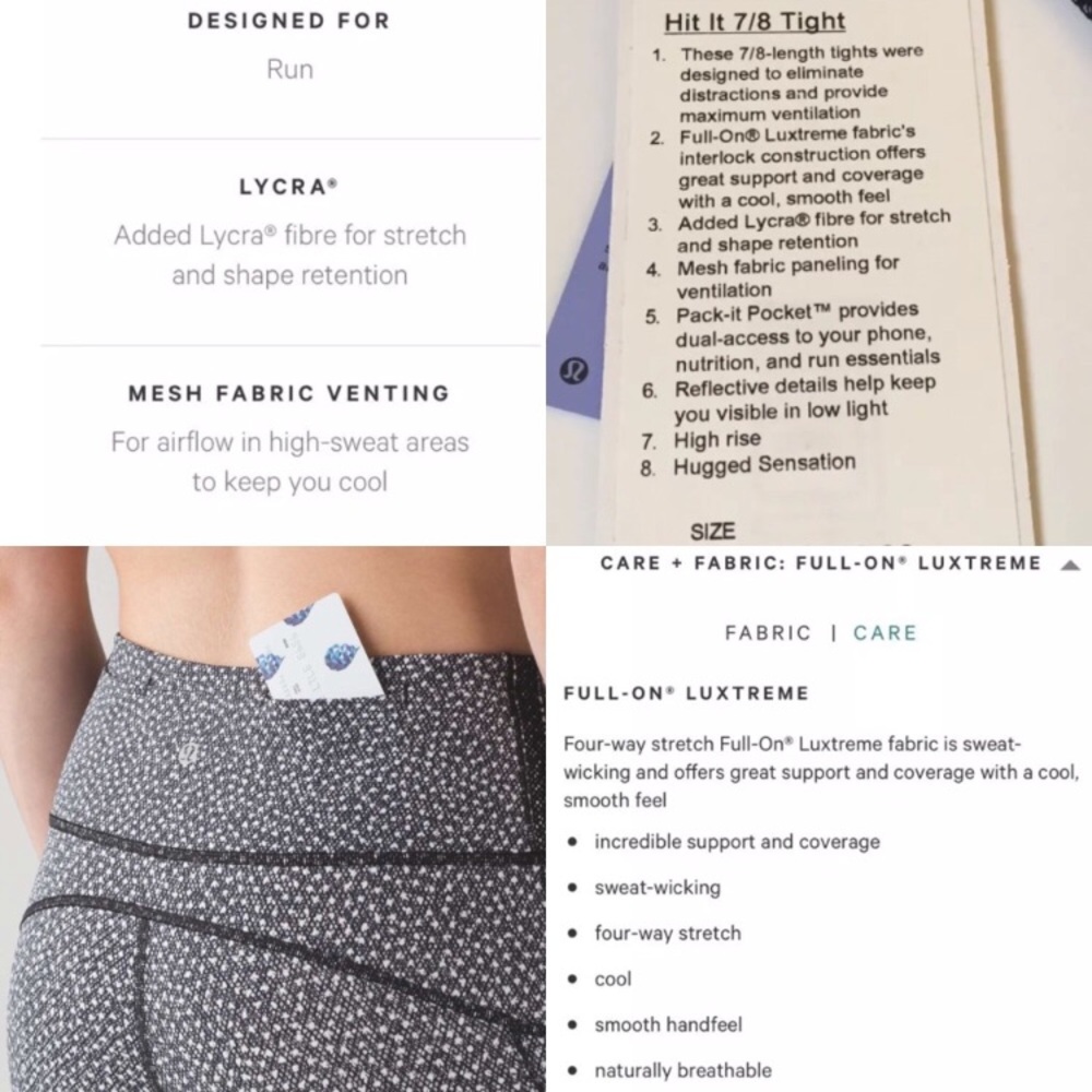 NWT💕Hit It Mesh Panel Reflective Running Leggings - Picture 7 of 8